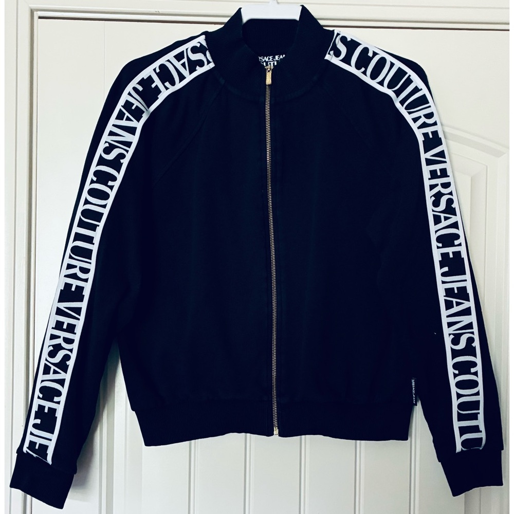 Versace Jeans Couture Logo-Tape Bomber Jacket